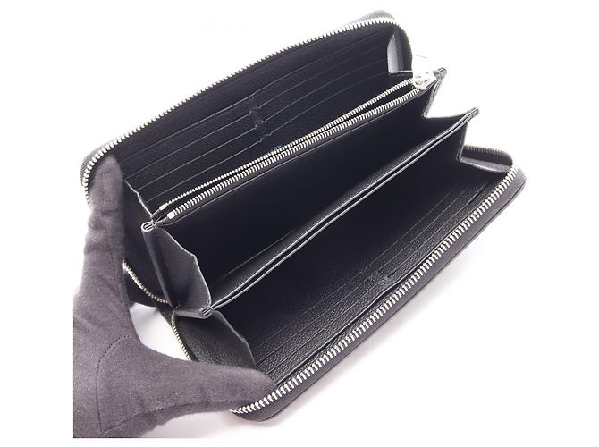 Louis Vuitton LV x YK Zippy Wallet Monogram Empreinte Long Wallet Nero - vista 3