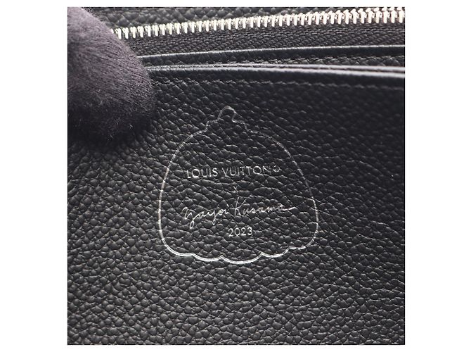 Louis Vuitton LV x YK Zippy Wallet Monogram Empreinte Long Wallet Nero - vista 4