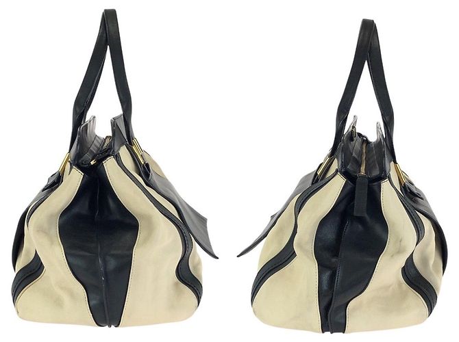 Chloé Alice Leder Tragetasche Braun Beige - Ansicht 8
