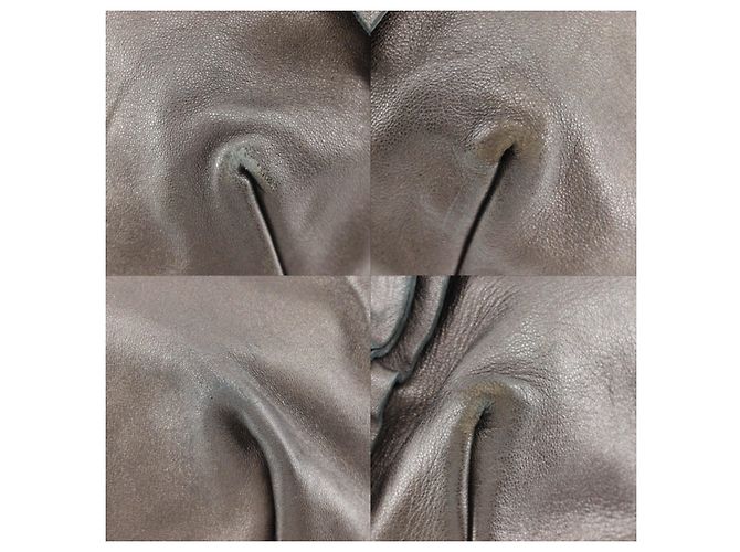 Prada Frill Leder Tote Bag Braun - Ansicht 4