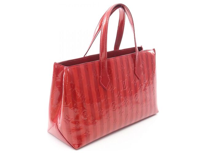 Borsa Louis Vuitton Wilshire PM Monogram Rayures Rosso - vista 2