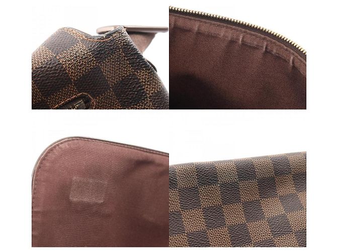 Borsa a tracolla Louis Vuitton Brooklyn GM Damier Marrone - vista 10