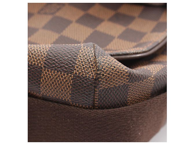 Borsa a tracolla Louis Vuitton Brooklyn GM Damier Marrone - vista 6