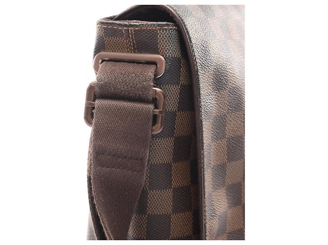 Borsa a tracolla Louis Vuitton Brooklyn GM Damier Marrone - vista 8