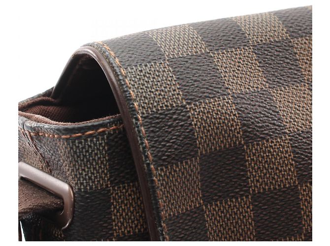 Borsa a tracolla Louis Vuitton Brooklyn GM Damier Marrone - vista 9