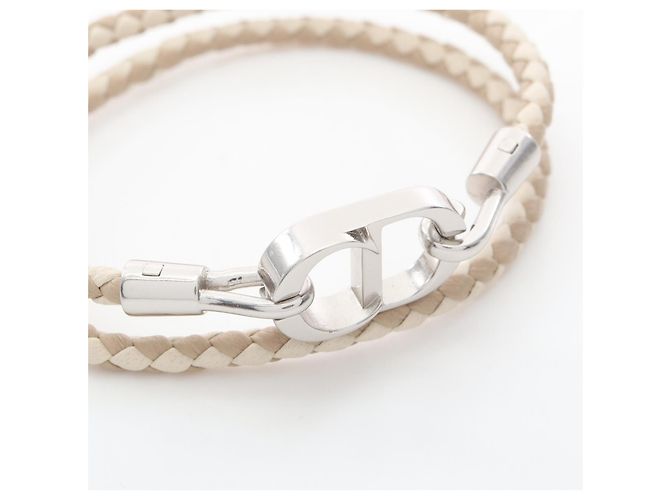 Christian Dior Bracciale in pelle Dior CD Icon Marrone Beige - vista 3