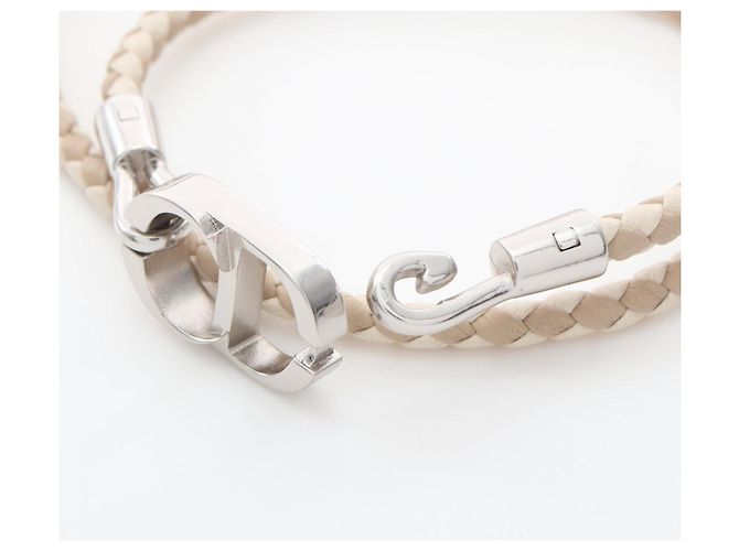 Christian Dior Bracciale in pelle Dior CD Icon Marrone Beige - vista 4