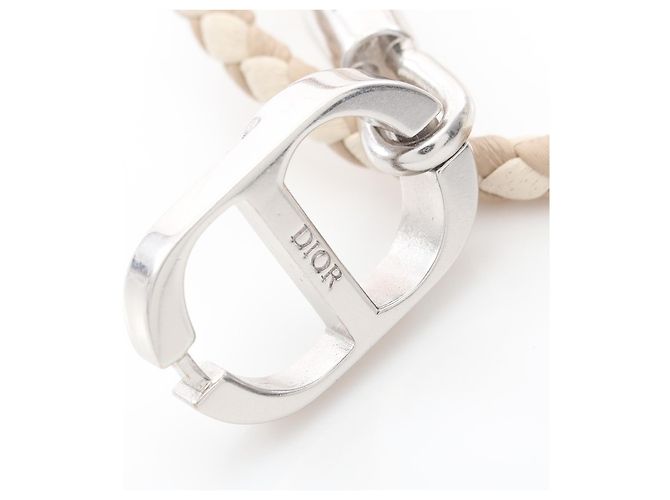 Christian Dior Bracciale in pelle Dior CD Icon Marrone Beige - vista 5
