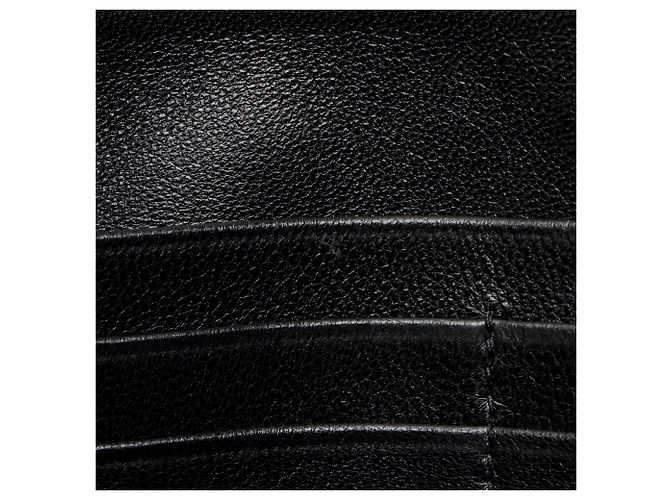 Pochette imbottita Saint Laurent in agnello con logo Nero - vista 10