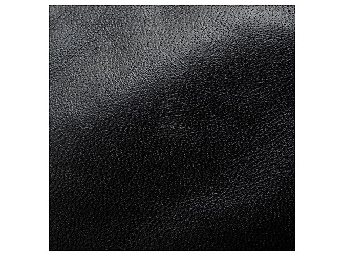 Pochette imbottita Saint Laurent in agnello con logo Nero - vista 9
