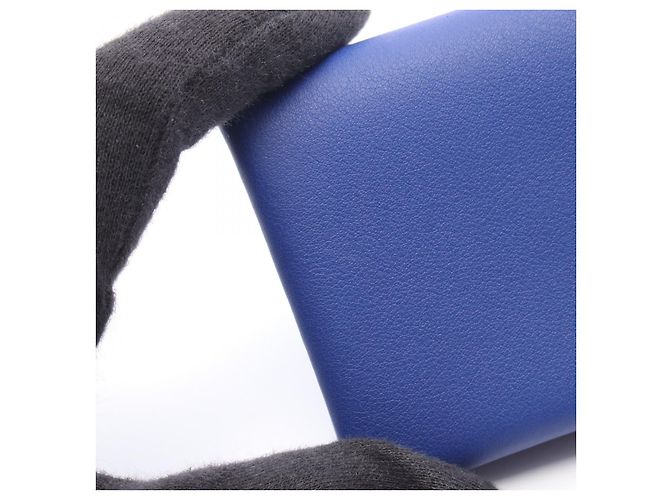 Hermès Hermes Calvi Verso monedero de piel de becerro y cabra Azul - vista 8