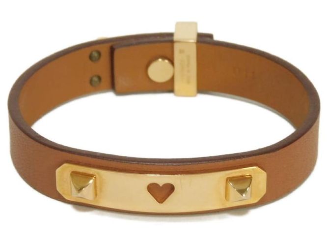 Hermès Pulsera Hermes As de Coeur Swift Castaño - vista 2
