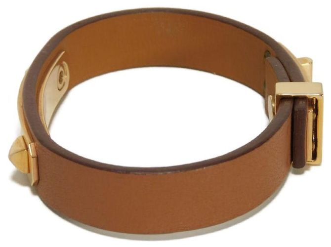 Hermès Pulsera Hermes As de Coeur Swift Castaño - vista 3