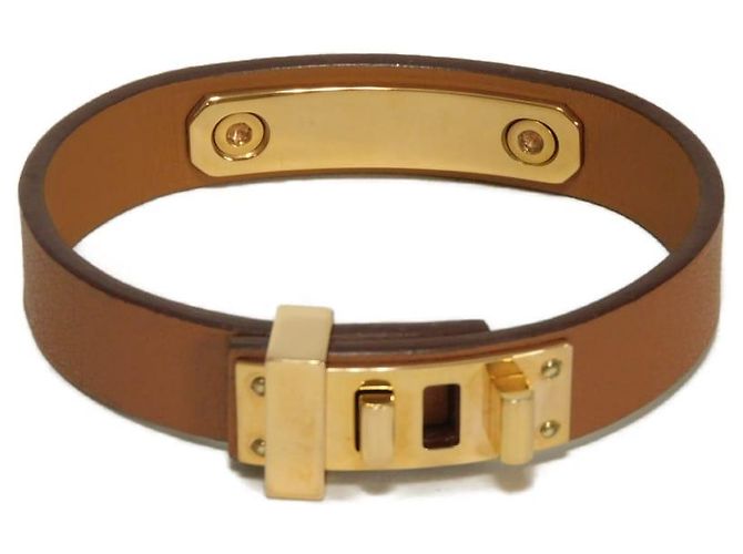 Hermès Pulsera Hermes As de Coeur Swift Castaño - vista 4