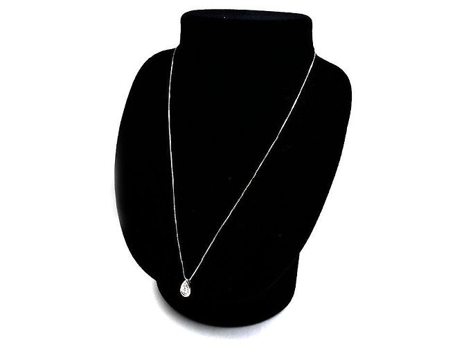Collana Tasaki in oro bianco Au750 e diamanti Argento Metallico - vista 6