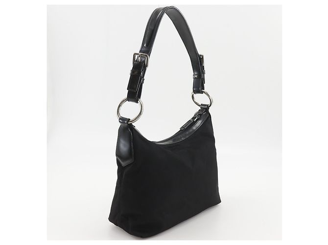 Prada Nylon Schultertasche Schwarz - Ansicht 3