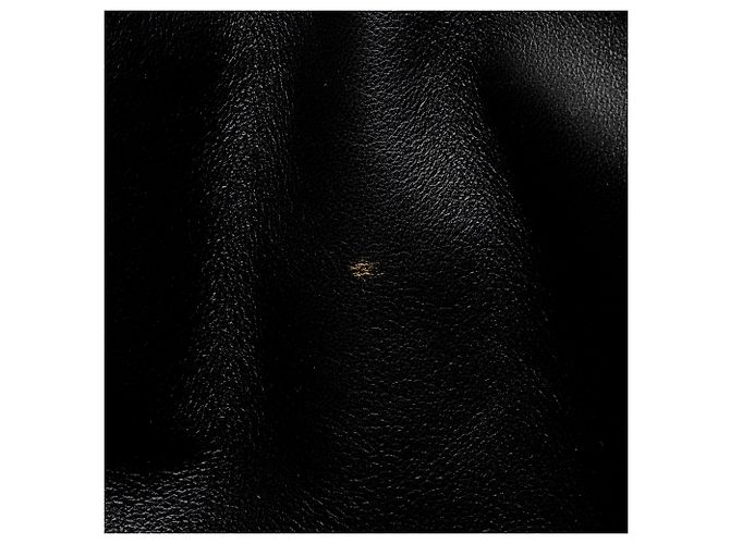 Saint Laurent Puffed Leather Logo Shopping Tote Schwarz - Ansicht 9