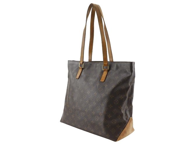 Borsa Cabas Louis Vuitton Cabas Mezzo Monogram Marrone - vista 2