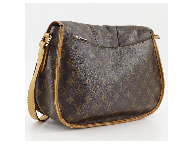 Borsa a tracolla Louis Vuitton Menilmontant Monogram Marrone - vista 3