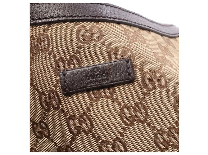 Borsa a tracolla Gucci GG Canvas e pelle Marrone Beige - vista 8