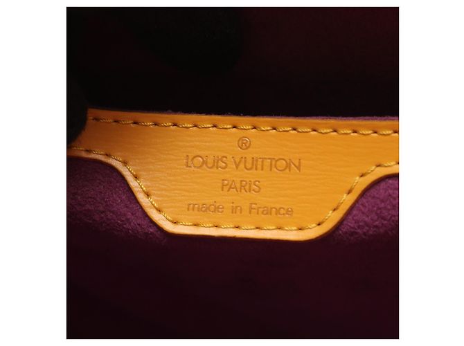 Louis Vuitton Saint Jacques Epi Handtasche Gelb - Ansicht 4
