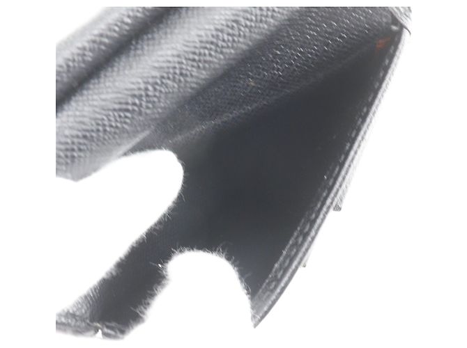 Portafoglio bi-fold Louis Vuitton in pelle Epi Nero - vista 7