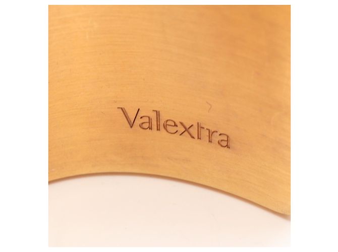 Bracciale rigido in pelle Valextra D'oro Metallico - vista 3