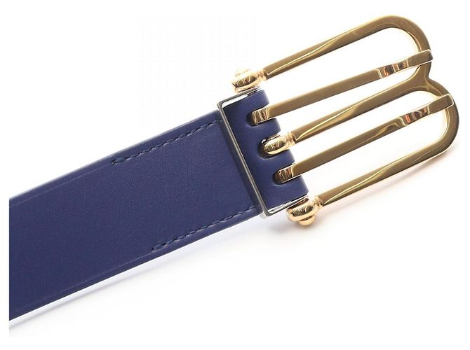 Balenciaga Ledergürtel Blau - Ansicht 4