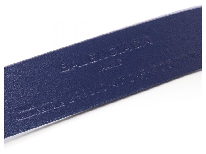 Balenciaga Ledergürtel Blau - Ansicht 7