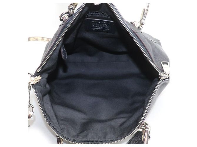 COACH Prairie Satchel bolso de hombro 2way Negro - vista 4