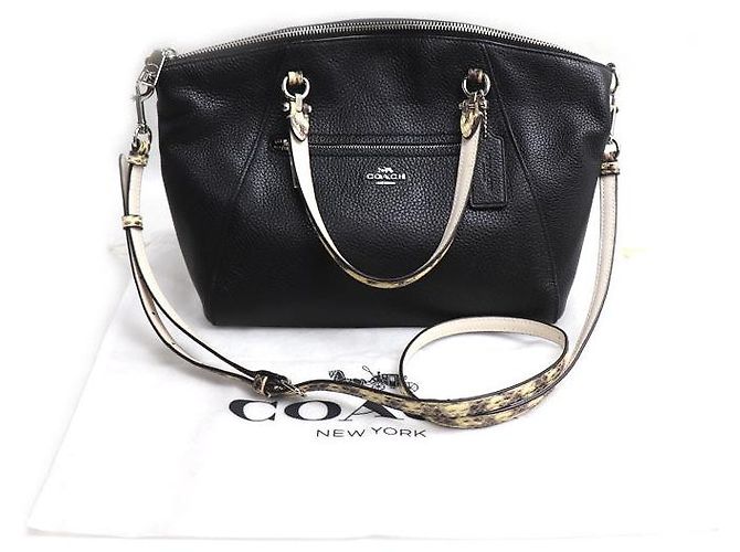 COACH Prairie Satchel bolso de hombro 2way Negro - vista 9