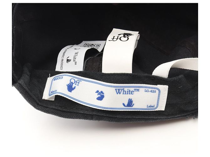 Off White Casquette de baseball OFF-WHITE BOOKISH OW en coton Noir - vue 4
