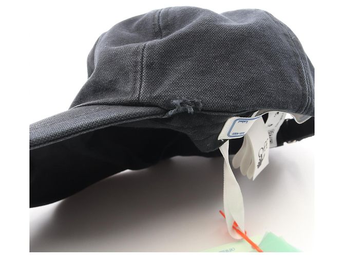 Off White Casquette de baseball OFF-WHITE BOOKISH OW en coton Noir - vue 8