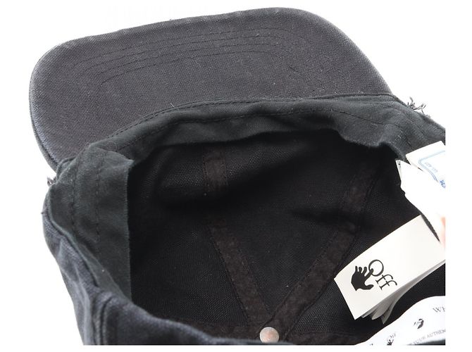Off White Casquette de baseball OFF-WHITE BOOKISH OW en coton Noir - vue 9