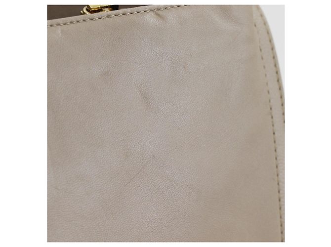 Borsa a tracolla in agnello Loewe Marrone Beige - vista 10