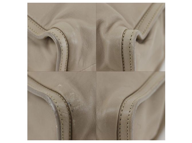 Borsa a tracolla in agnello Loewe Marrone Beige - vista 4