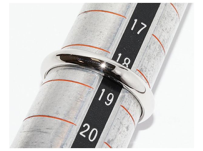 Cartier 1895 Ehering Pt950 Ringgröße 59 Silber Metallisch - Ansicht 2