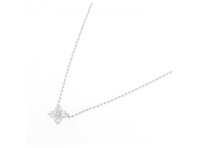 Collana TASAKI in oro bianco K14 0.24CT Diamante Argento Metallico - vista 2