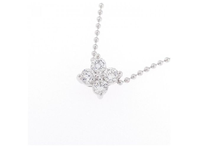 Collana TASAKI in oro bianco K14 0.24CT Diamante Argento Metallico - vista 3