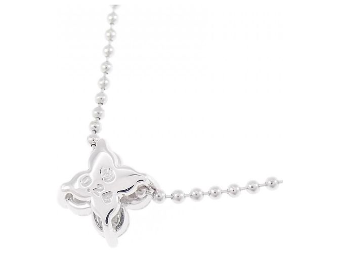 Collana TASAKI in oro bianco K14 0.24CT Diamante Argento Metallico - vista 4