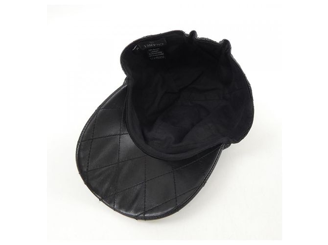 Chanel Cap aus schwarzem Lammleder - Ansicht 5
