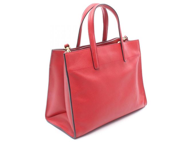 Prada SAFFIANO SOFT 2way Handtasche Rot - Ansicht 2