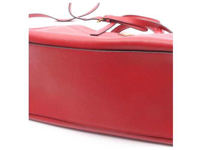 Prada SAFFIANO SOFT 2way Handtasche Rot - Ansicht 8