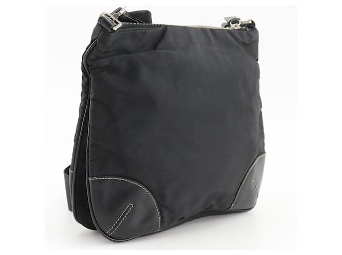 Borsa a tracolla in nylon Prada Nero - vista 3