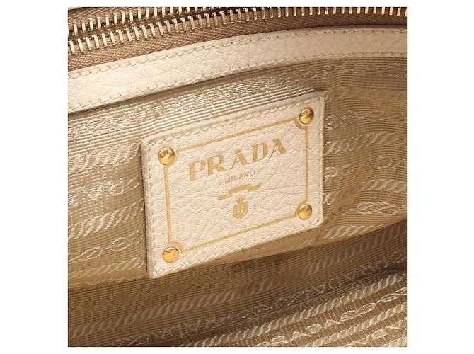 Prada LOGO JACQUARD Canvas Leather Tote Bag Grün - Ansicht 4