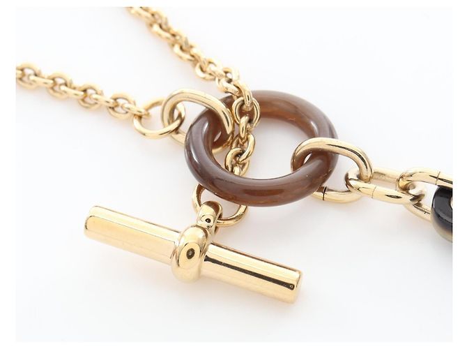 Hermès Collana Chaine d'Ancre Hermes D'oro Metallico - vista 4