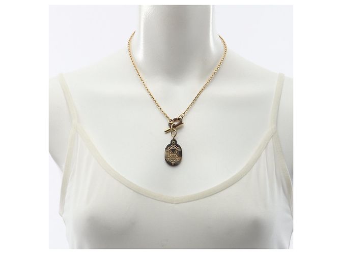 Hermès Collana Chaine d'Ancre Hermes D'oro Metallico - vista 6