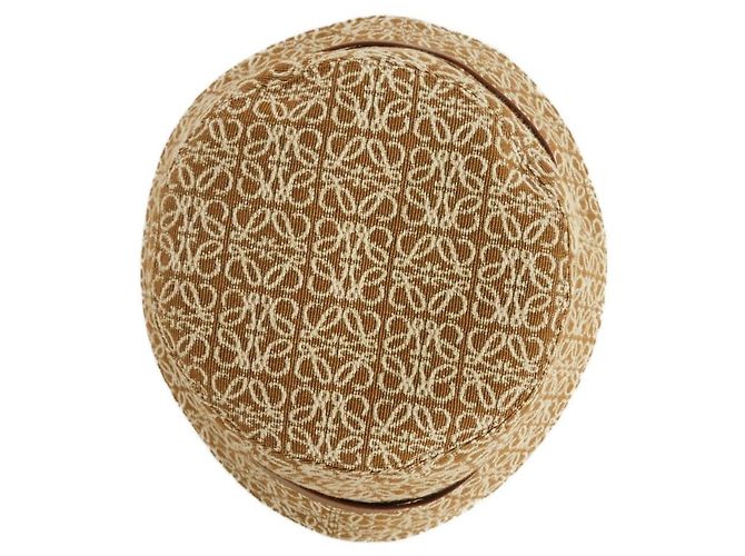 Cappello bucket in cotone jacquard Anagram Loewe Marrone - vista 4