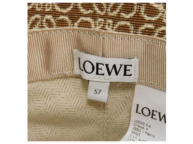 Cappello bucket in cotone jacquard Anagram Loewe Marrone - vista 6