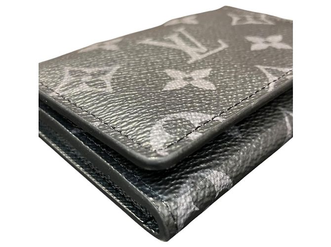 Tarjetero Louis Vuitton Enveloppe Monogram Eclipse Negro - vista 7